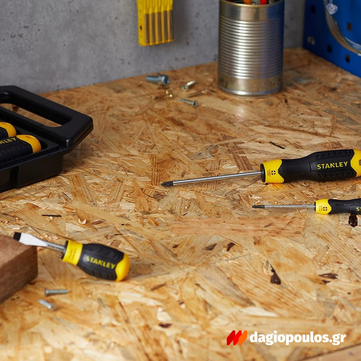 Stanley Essential Cushion Grip Κατσαβίδια Pozidrive Pz (Σταυρού)