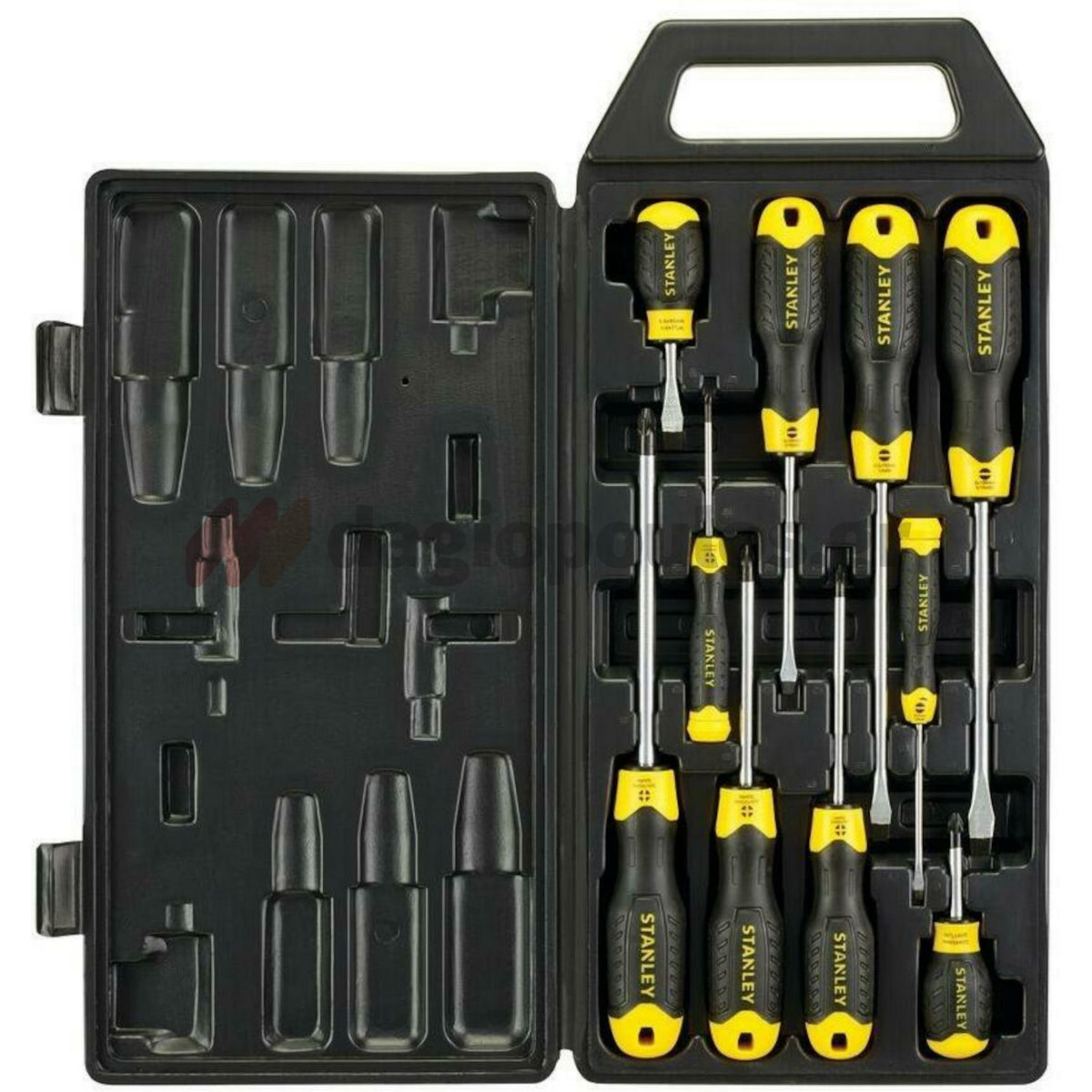 Stanley 2-65-005 Essential Cushion Grip Συλλογή Κατσαβίδια Σετ 10 Τεμ