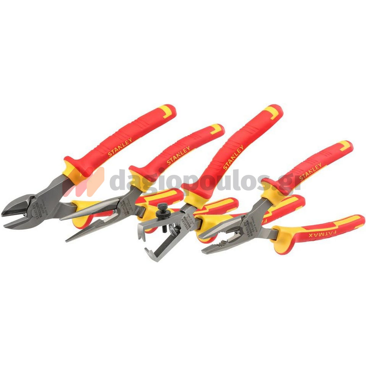 Stanley 4-84-489 Συλλογή Πενσοειδών Με Μόνωση VDE Ηλεκτρολόγων 1000V Σετ 4 Τεμ