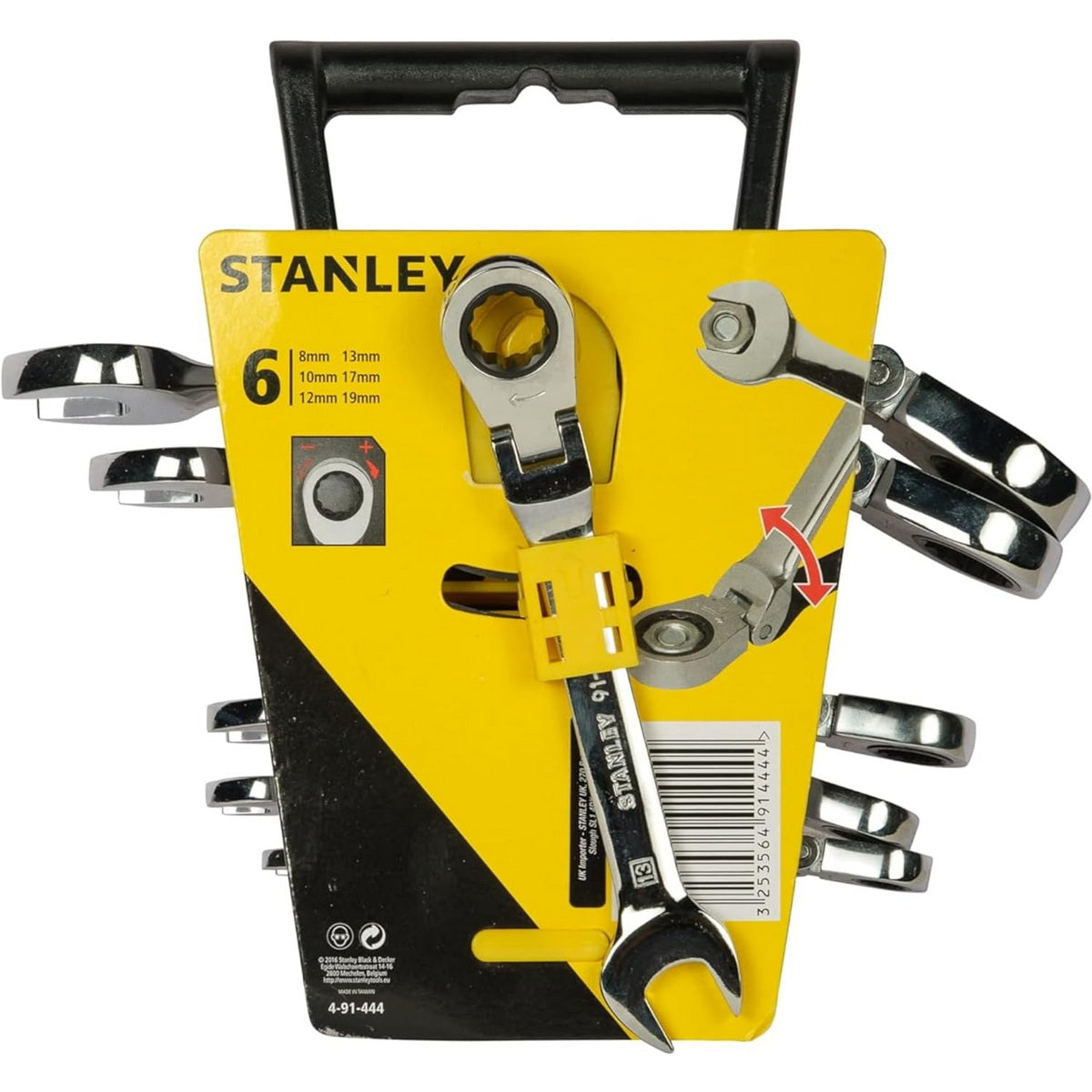 Stanley 4-91-444 Γερμανοπολύγωνα Καστάνιας Αρθρωτά (Σπαστά) Σετ 6 Τεμ