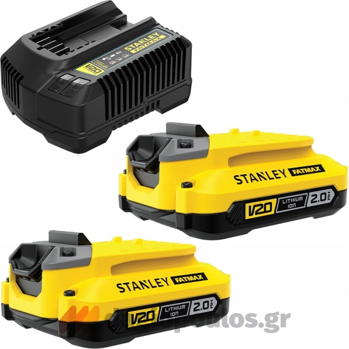 Stanley SFMCK465D2S Fatmax®V20 Συλλογή Δραπανοκατσάβιδο Κρουστικό & Κατσαβίδι Παλμικό 18V Li-Ion Με 2 Μπαταρίες 2.0Ah & Βαλίτσα