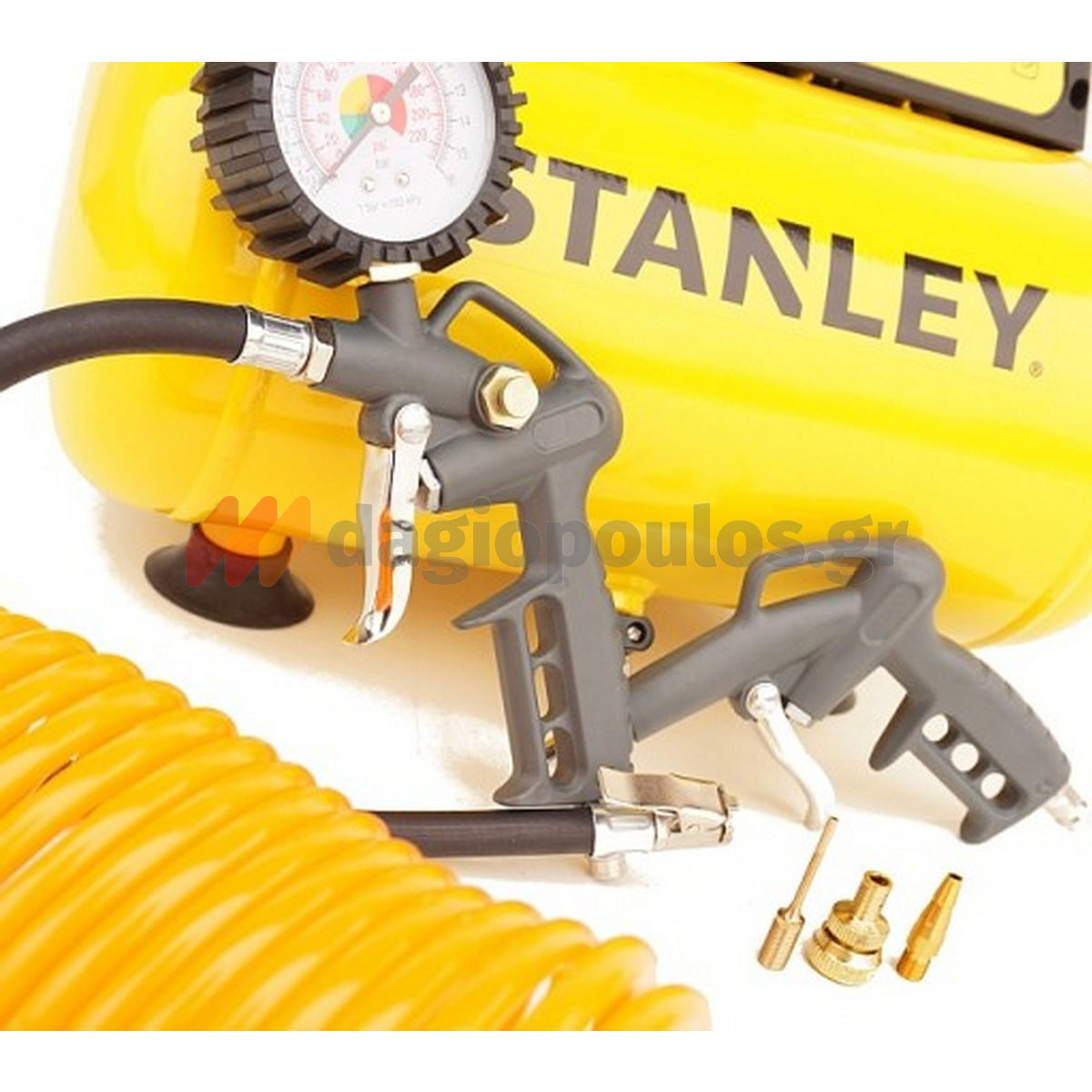 Stanley DN 200/8/6 Αεροσυμπιεστής Κομπρεσέρ Αέρα Μονομπλόκ 1.5Hp 6Lit