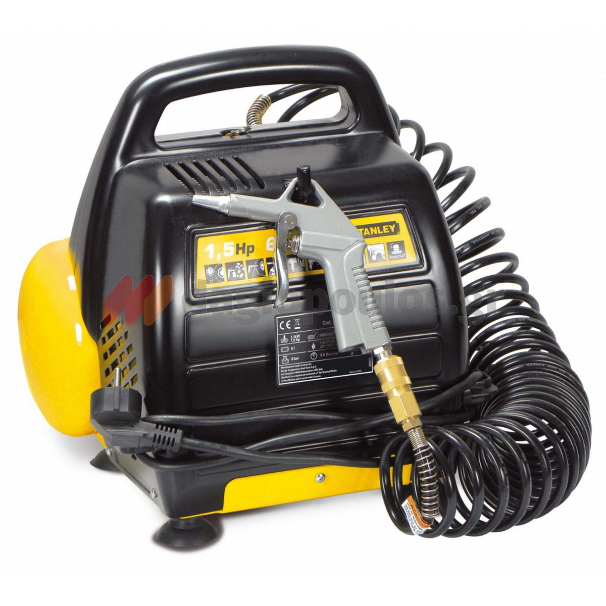Stanley DN 200/8/6 Αεροσυμπιεστής Κομπρεσέρ Αέρα Μονομπλόκ 1.5Hp 6Lit