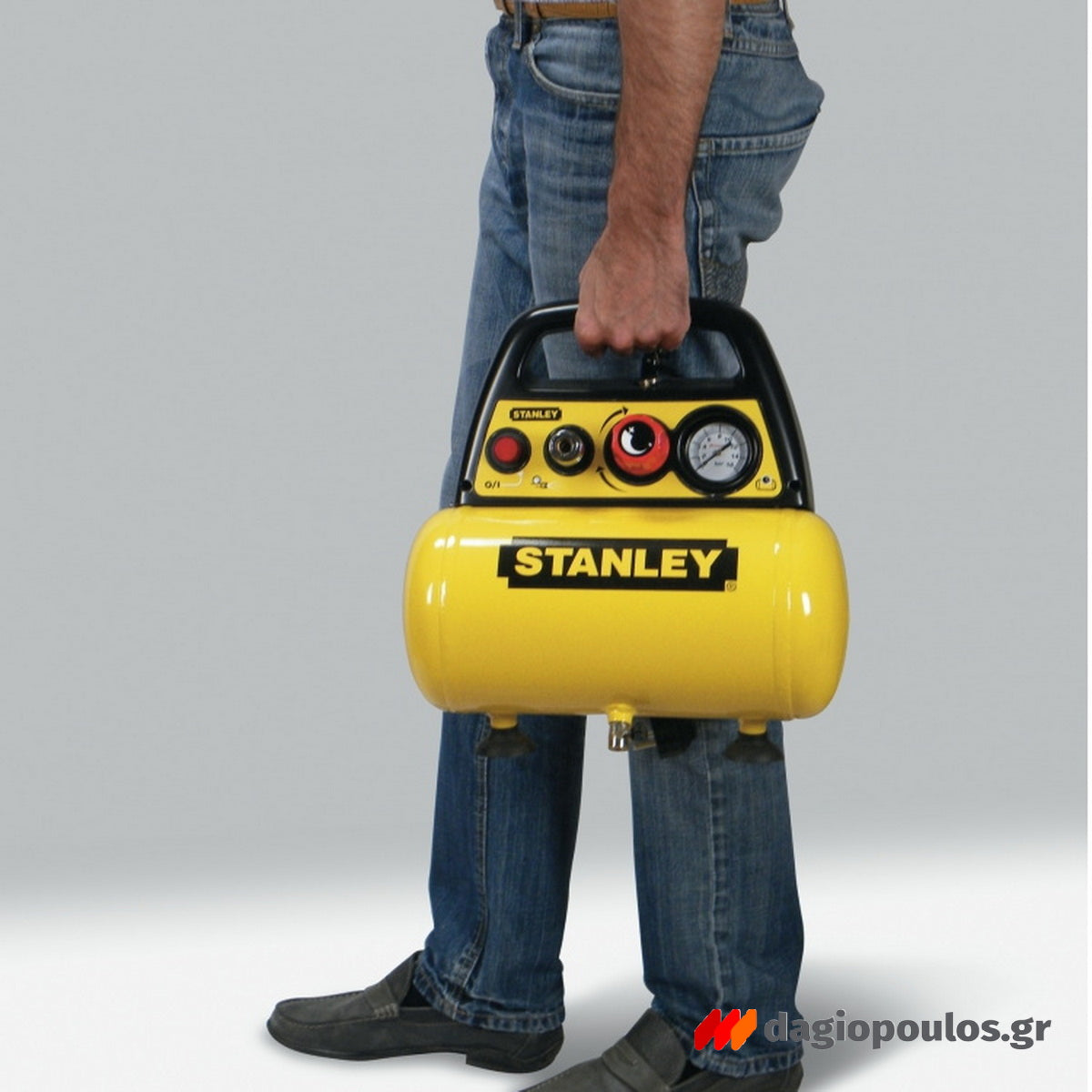 Stanley DN 200/8/6 Αεροσυμπιεστής Κομπρεσέρ Αέρα Μονομπλόκ 1.5Hp 6Lit