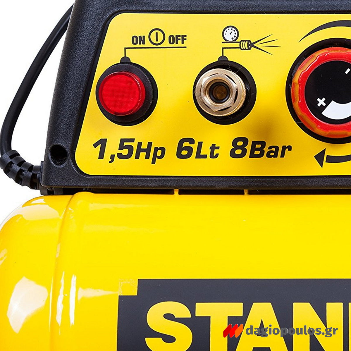 Stanley DN 200/8/6 Αεροσυμπιεστής Κομπρεσέρ Αέρα Μονομπλόκ 1.5Hp 6Lit