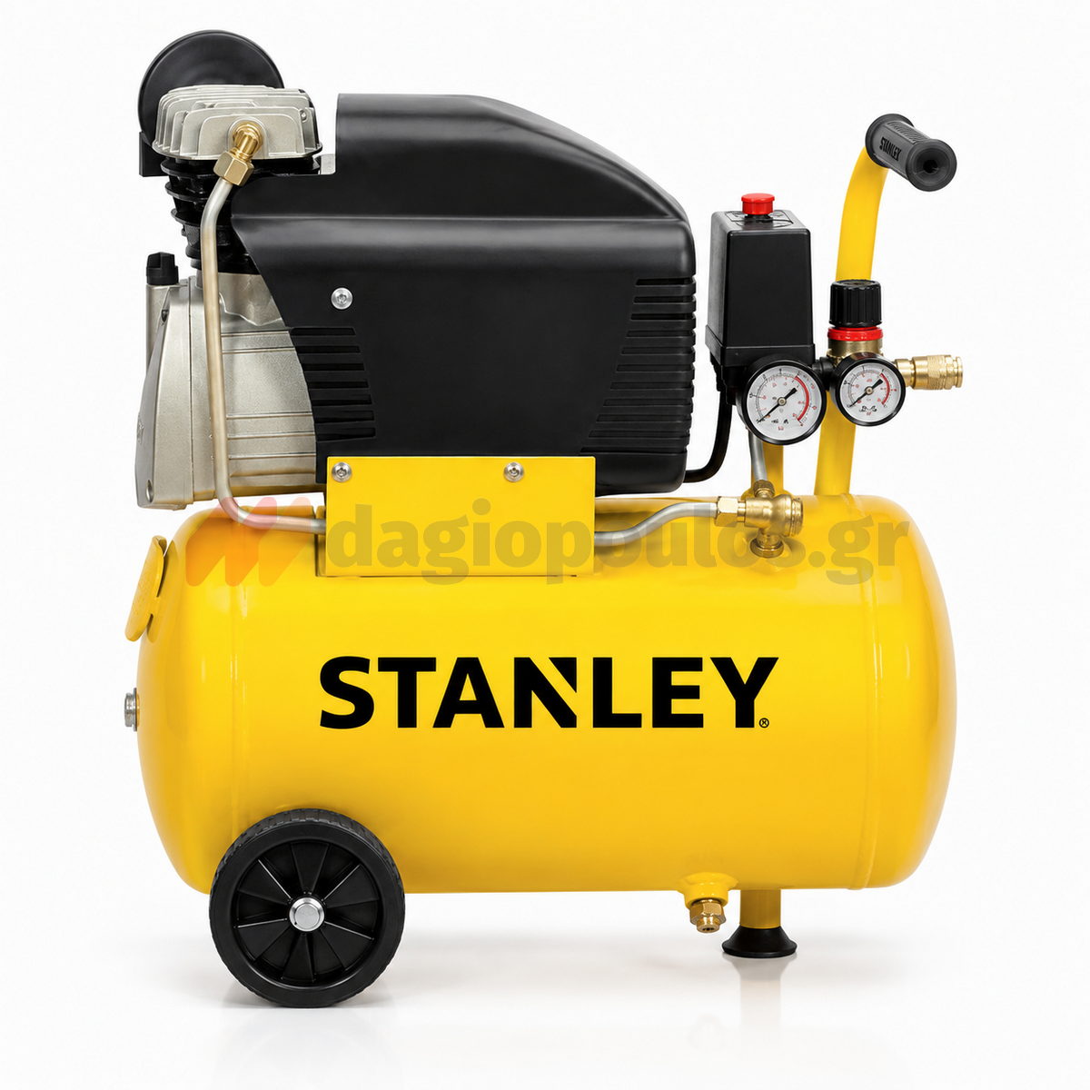 Stanley D211/8/24 Αεροσυμπιεστής Κομπρεσέρ Αέρα Μονομπλόκ 2.0Hp 24Lit