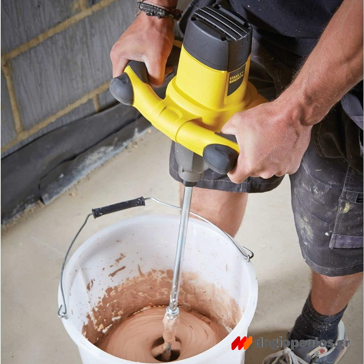 Stanley FME190-QS Επαγγελματικός Ηλεκτρικός Αναδευτήρας Χρωμάτων & Κονιαμάτων 1600W 2 Ταχυτήτων