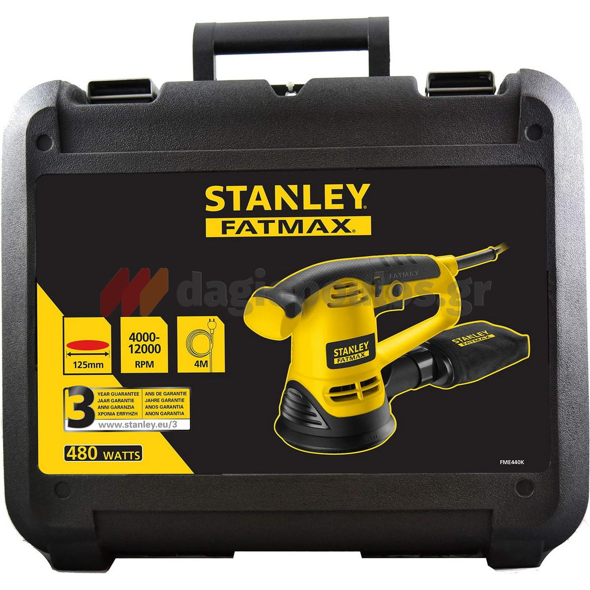 Stanley FME440K Ηλεκτρικό Έκκεντρο Περιστροφικό Τριβείο 480W 125mm