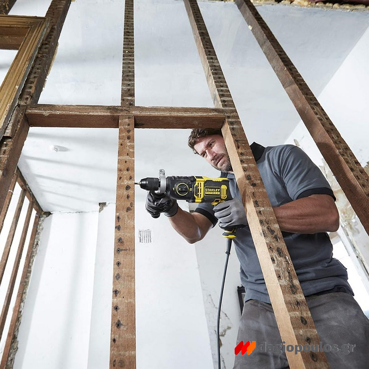 Stanley FMEH750K-QS Fatmax Ηλεκτρικό Κρουστικό Δράπανο 750Watt Με Βαλίτσα