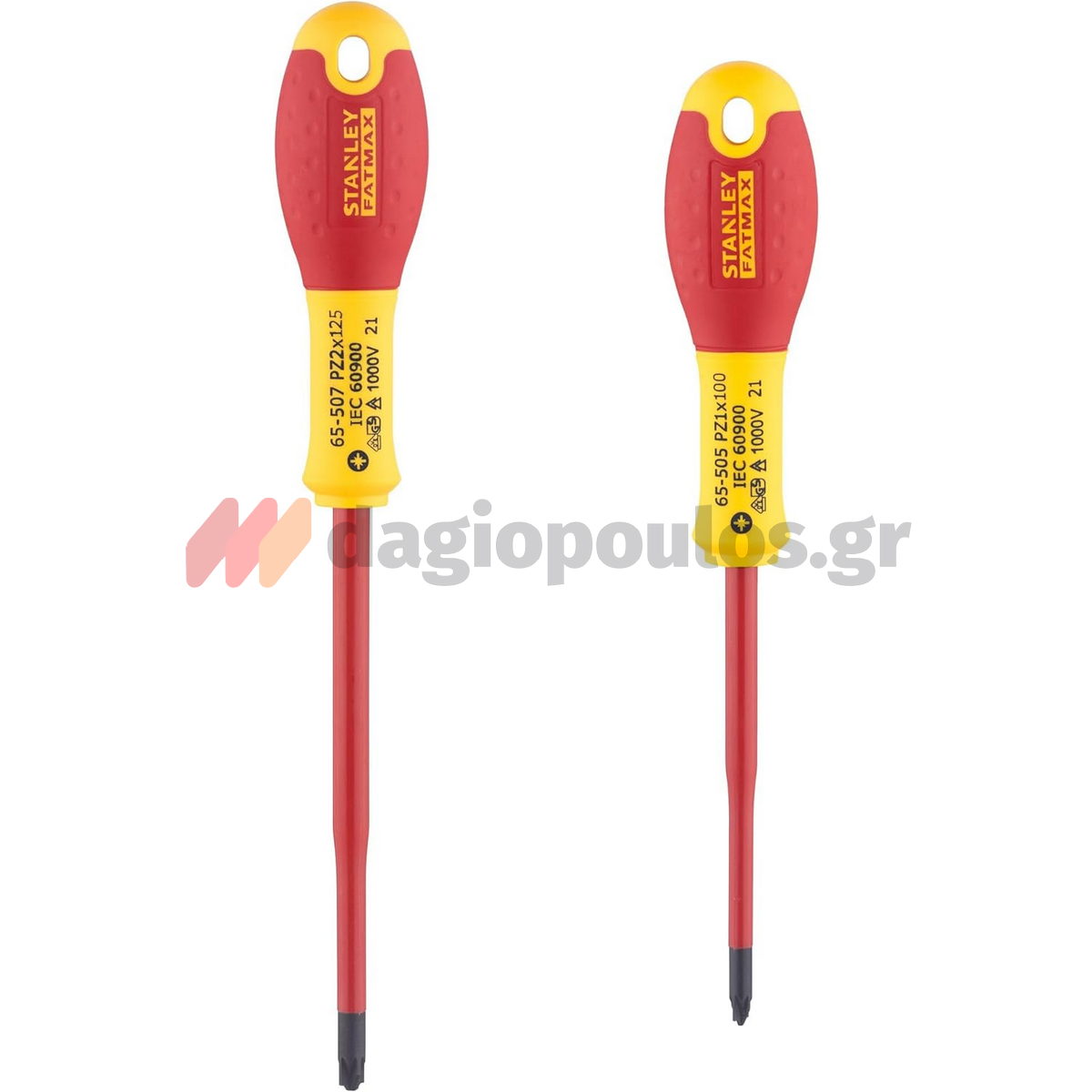 Stanley FMHT0-62649 Fatmax Συλλογή Κατσαβίδια Ηλεκτρολόγων Pozidrive (Σταυρού) Με Μόνωση VDE 1000V Σετ 2 Τεμ