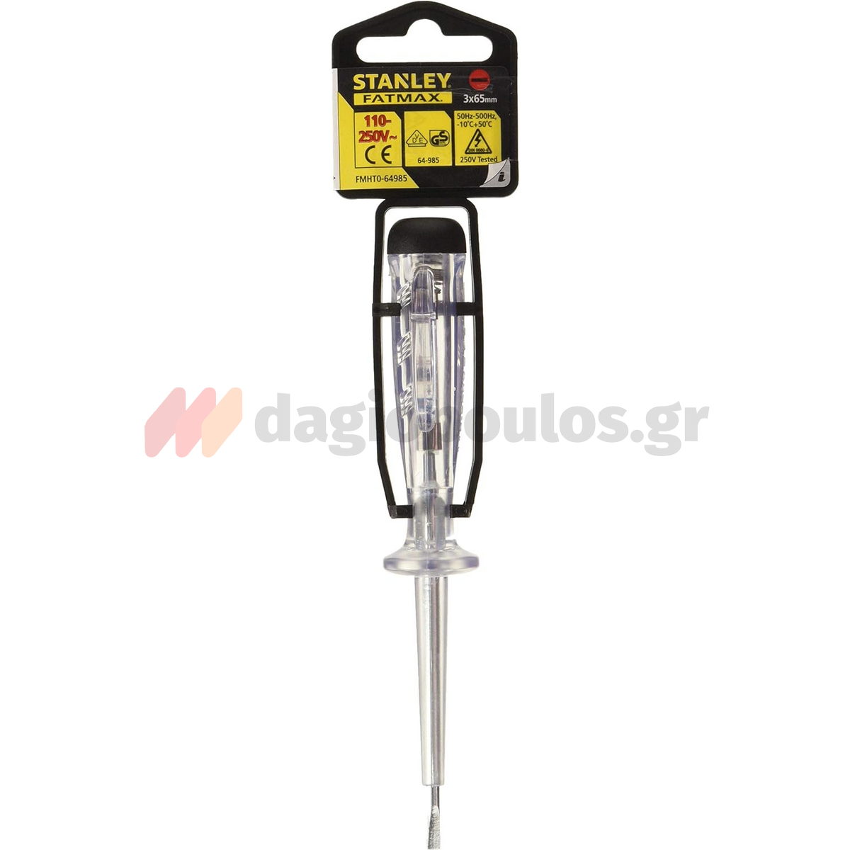 Stanley FMHT0-64985 Κατσαβίδι Δοκιμαστικό Ηλεκτρολόγων Με Μόνωση VDE 1000V 110-250V