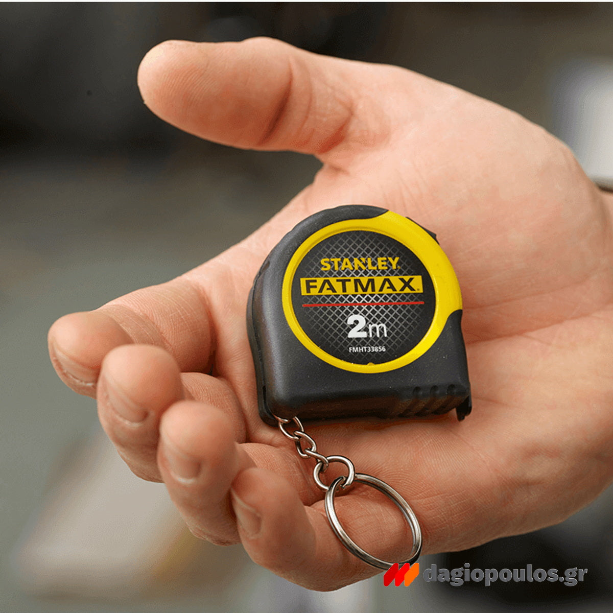 Εργαλείο μέτρησης μπρελόκ Stanley FatMax με compact μέγεθος και κλιπ ζώνης