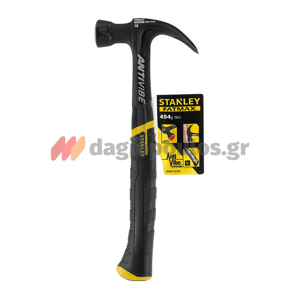 Stanley FMHT1-51275 Fatmax Antivibe Σφυρί Μαραγκών Προκοβγάλτης (Σαμούτσα) 16oz. 450gr