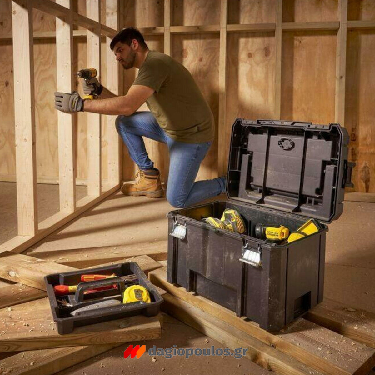 Stanley FMST1-75796 Fatmax® Pro-Stack Εργαλειοθήκη Μπαούλο με Μακριά Λαβή