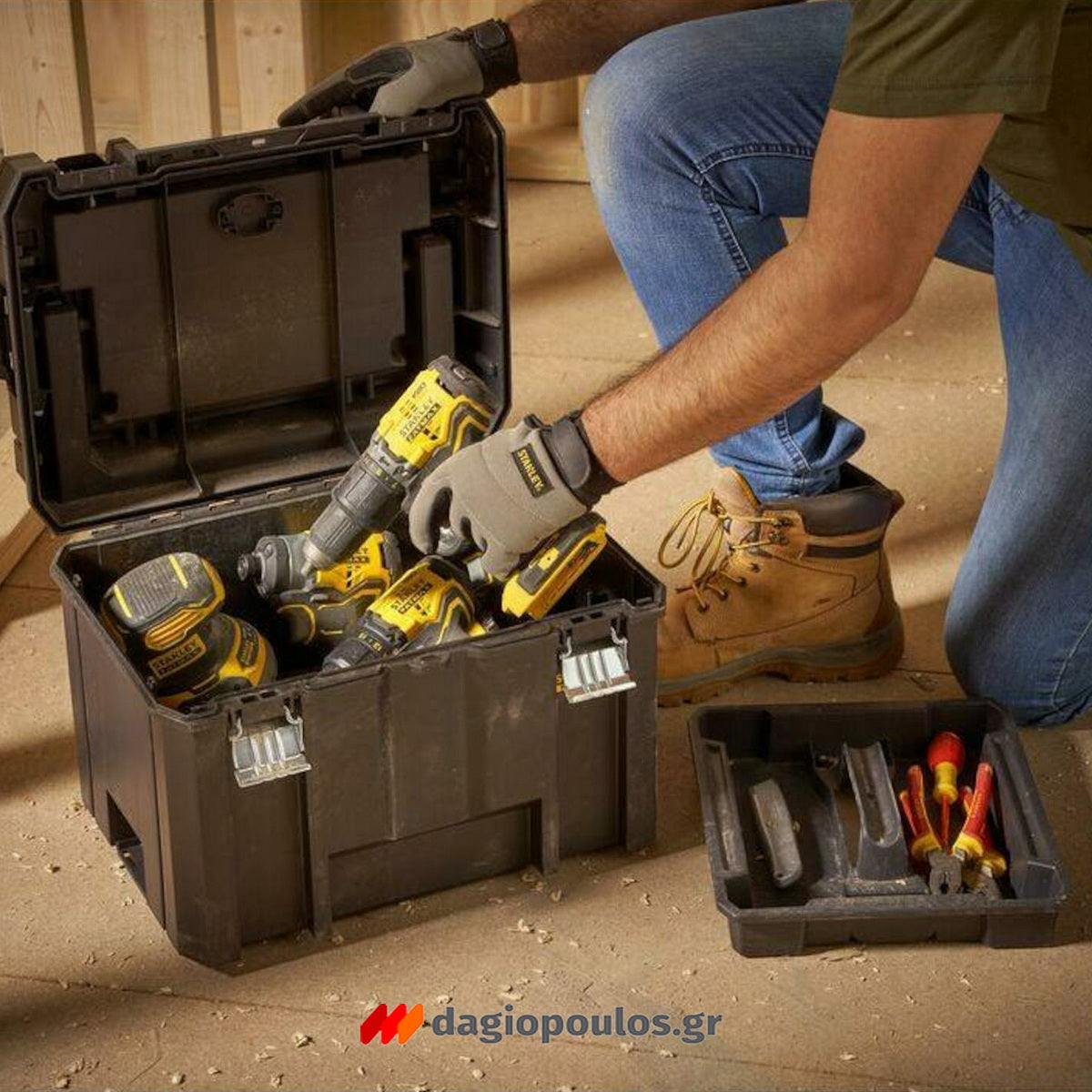 Stanley FMST1-75796 Fatmax® Pro-Stack Εργαλειοθήκη Μπαούλο με Μακριά Λαβή