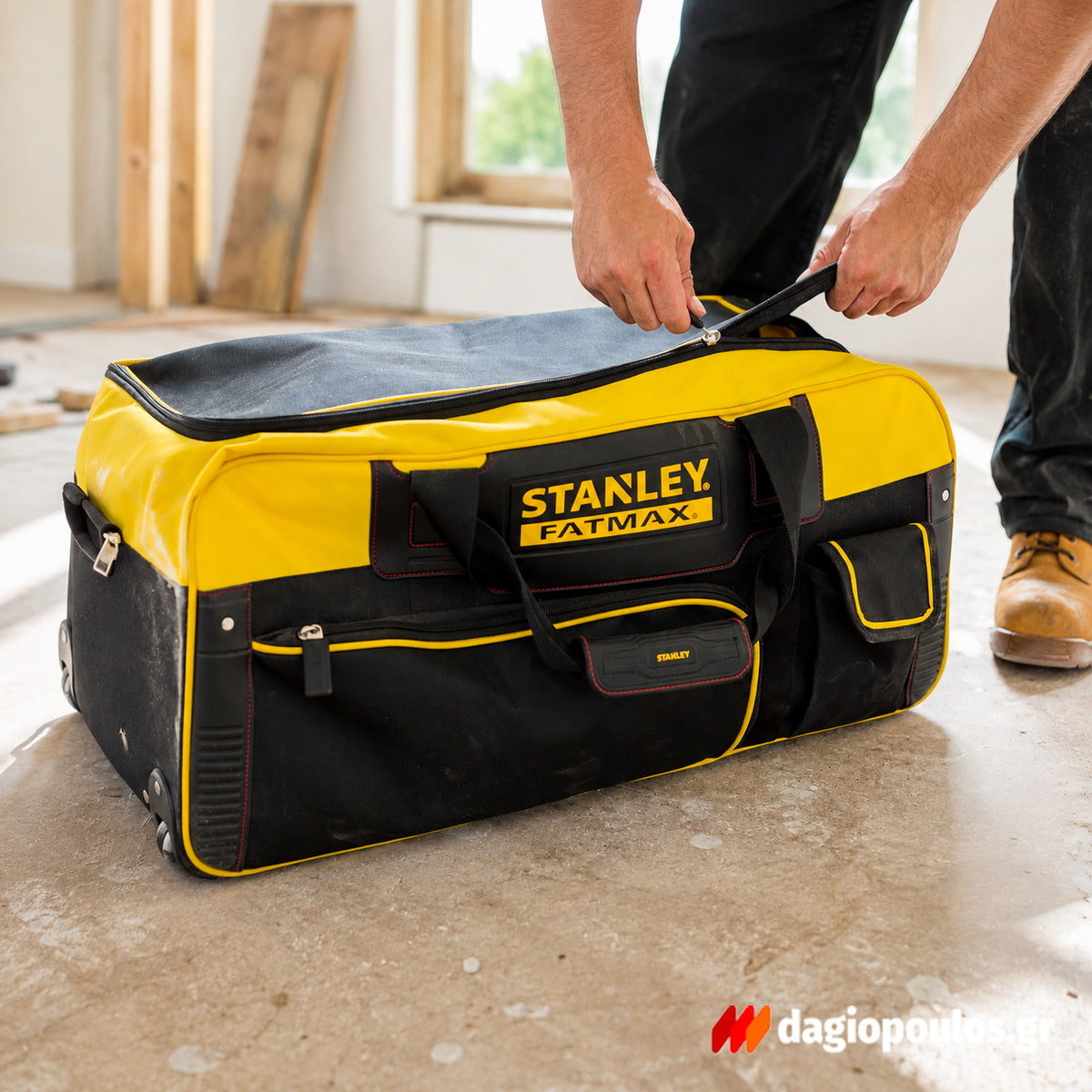 Stanley FMST82706-1 Fatmax Εργαλειοθήκη - Βαλίτσα Υφασμάτινη Τροχήλατη Με Λαβή 60Lt