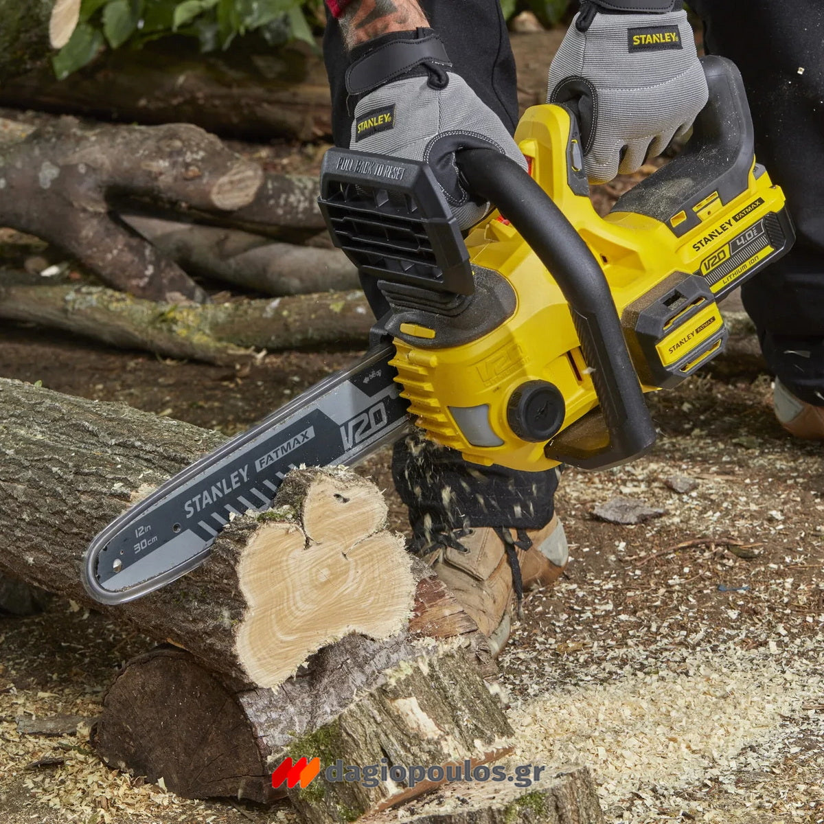 Stanley SFMCCS630M1 V20 Fatmax Αλυσοπρίονο Μπαταρίας 18V 12" 30cm Με Μπαταρία 4.0Ah