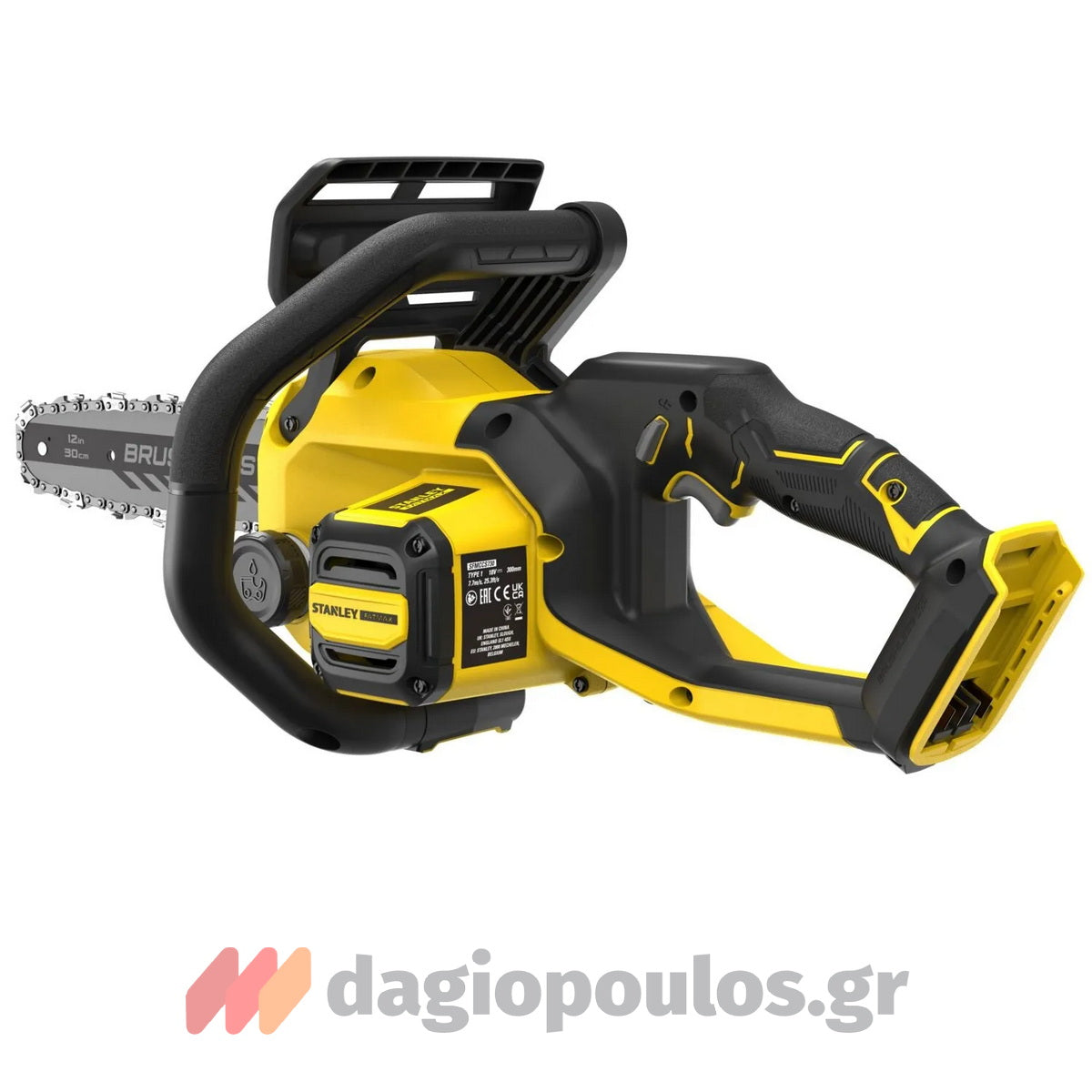 Stanley SFMCCS730M1 20V Fatmax Brushless Αλυσοπρίονο Μπαταρίας 18V 12" 30cm Με Μπαταρία 4.0Ah