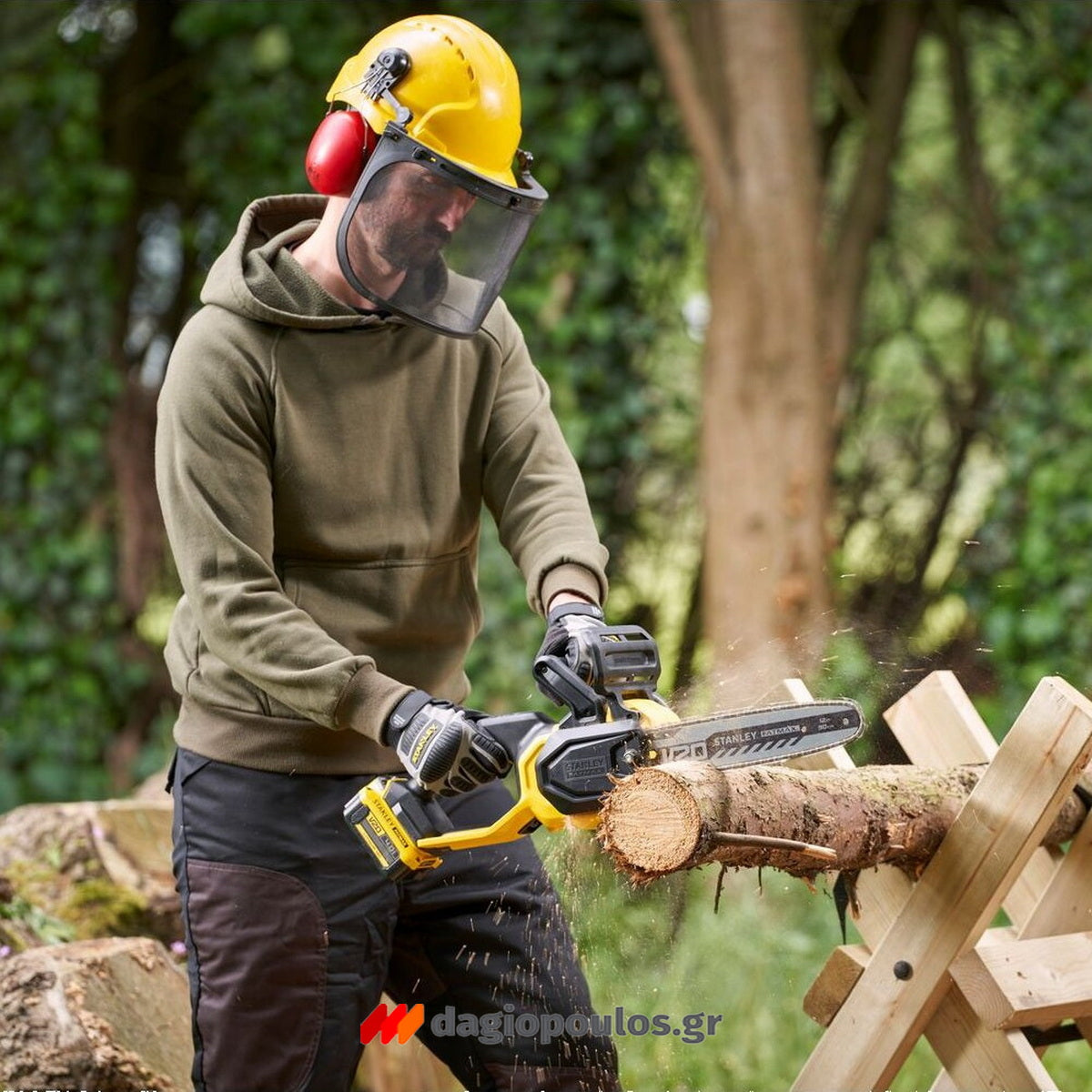 Stanley SFMCCS730M1 20V Fatmax Brushless Αλυσοπρίονο Μπαταρίας 18V 12" 30cm Με Μπαταρία 4.0Ah