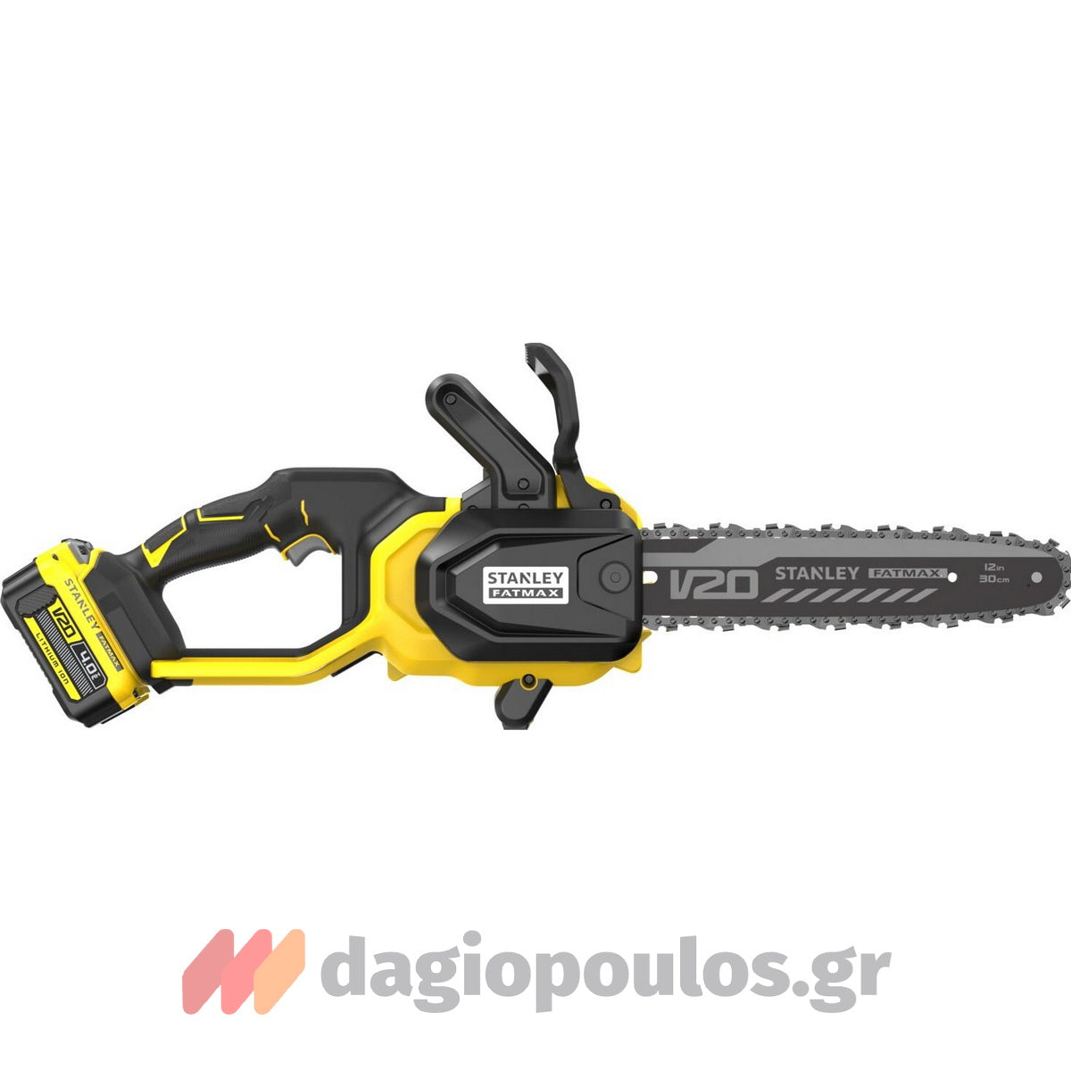 Stanley SFMCCS730M1 20V Fatmax Brushless Αλυσοπρίονο Μπαταρίας 18V 12" 30cm Με Μπαταρία 4.0Ah