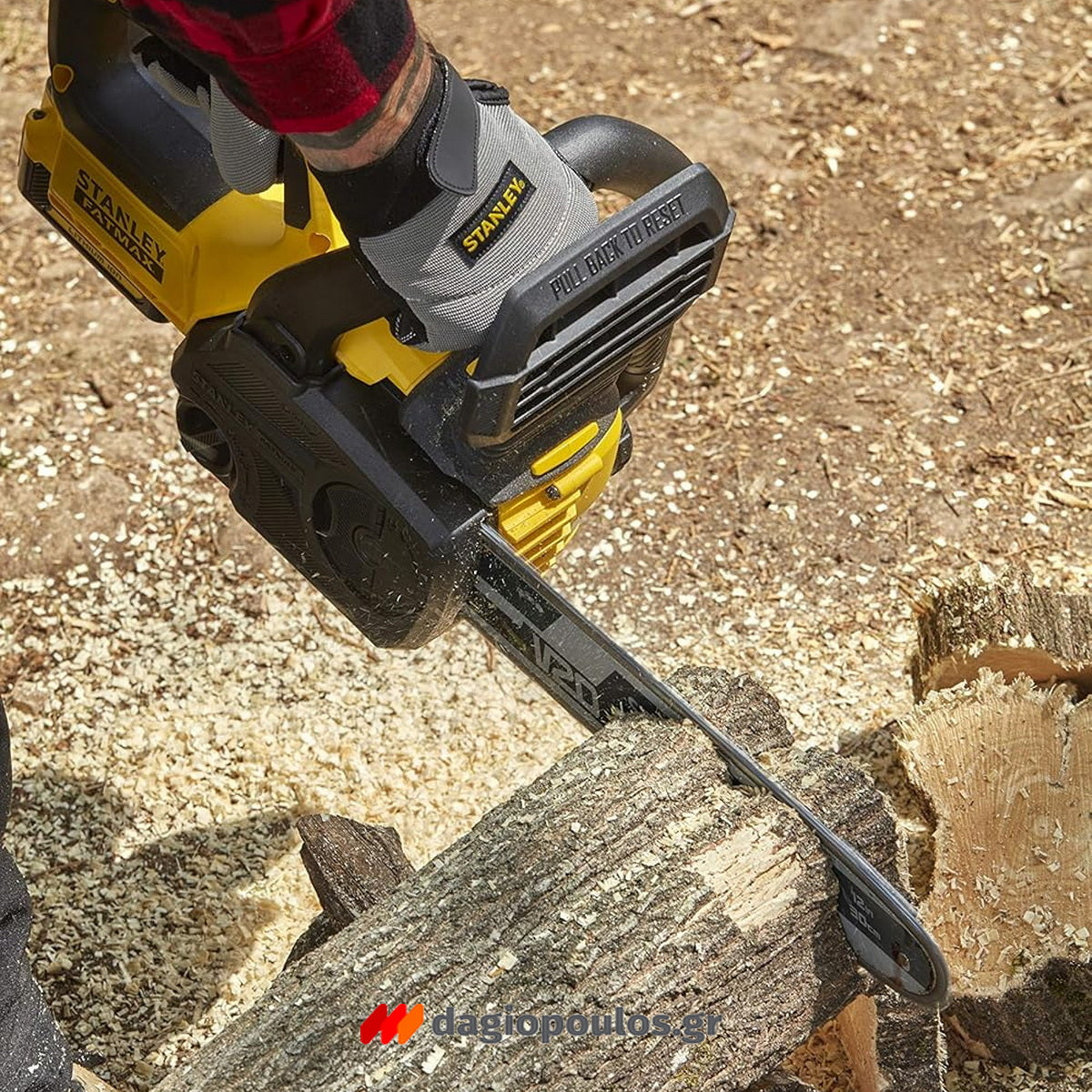 Stanley SFMCCS730M1 20V Fatmax Brushless Αλυσοπρίονο Μπαταρίας 18V 12" 30cm Με Μπαταρία 4.0Ah