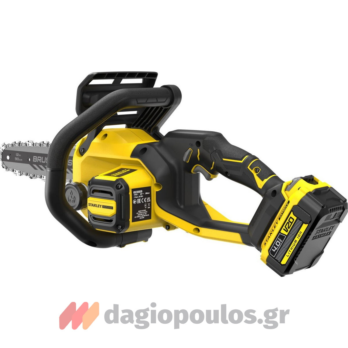 Stanley SFMCCS730M1 20V Fatmax Brushless Αλυσοπρίονο Μπαταρίας 18V 12" 30cm Με Μπαταρία 4.0Ah