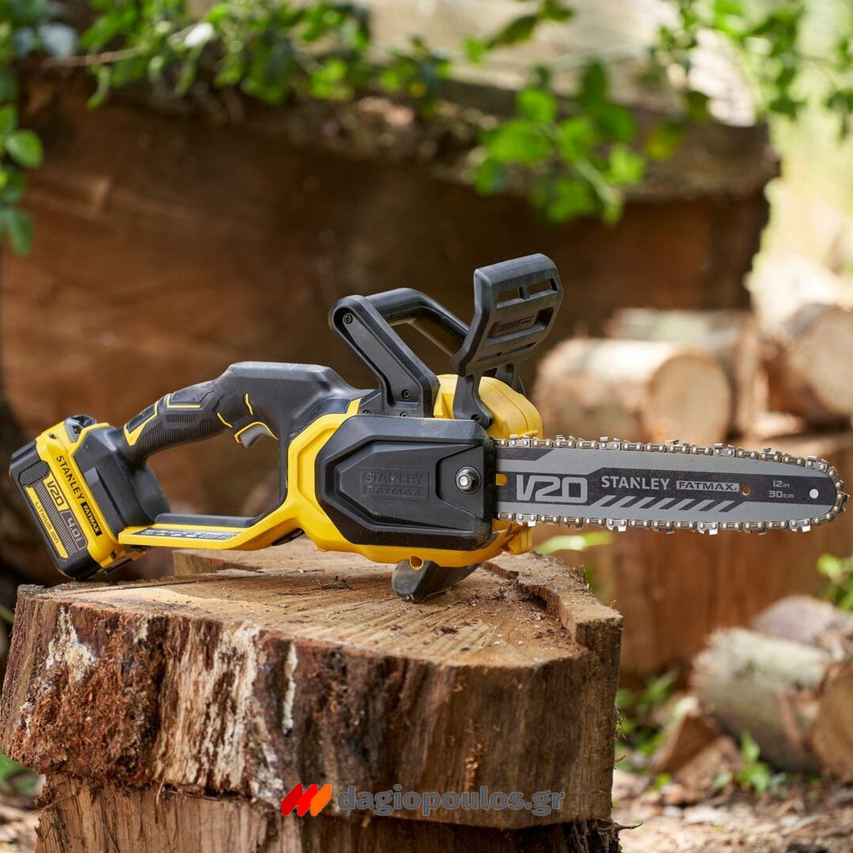 Stanley SFMCCS730M1 20V Fatmax Brushless Αλυσοπρίονο Μπαταρίας 18V 12" 30cm Με Μπαταρία 4.0Ah