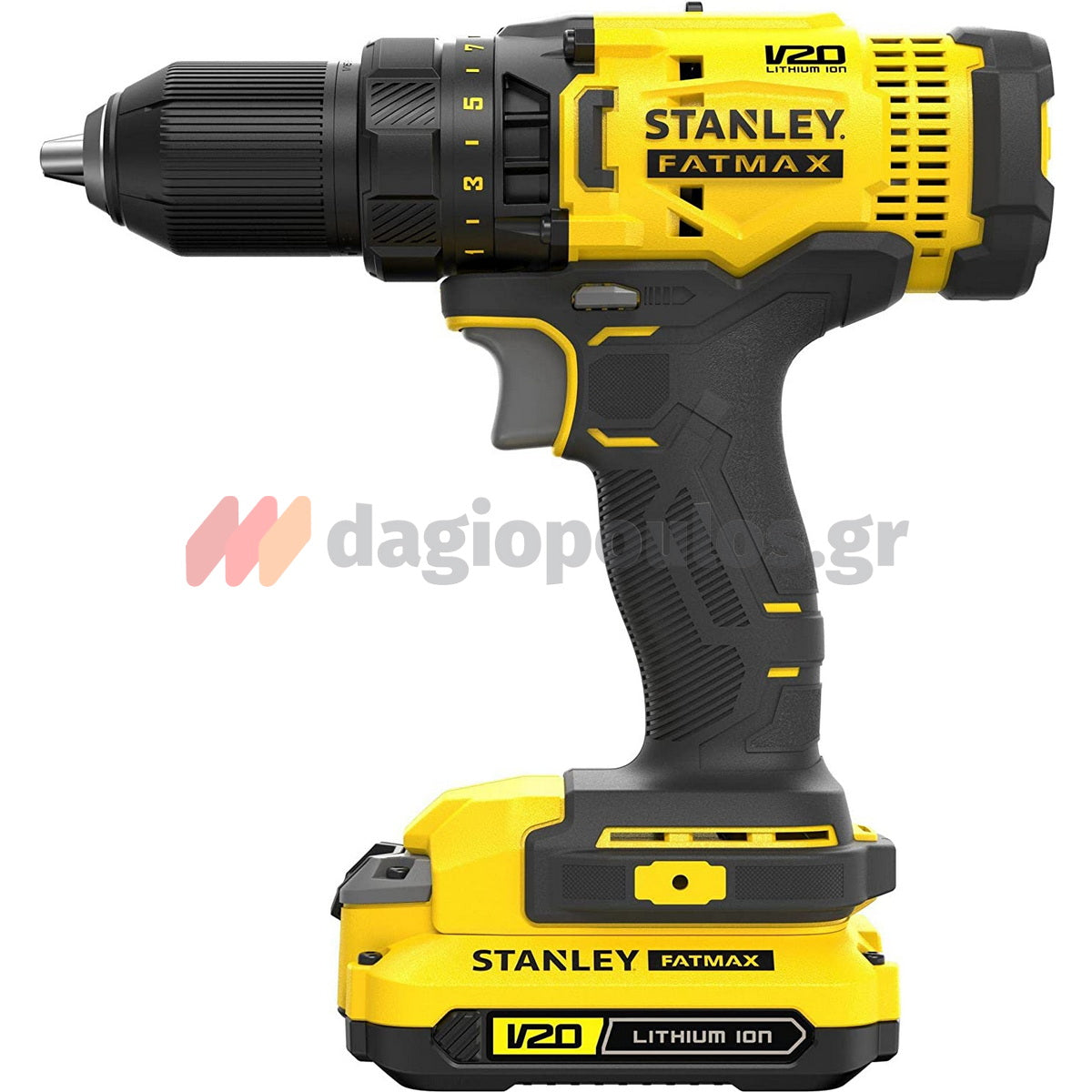 Stanley SFMCK471D2S-QW 20V Fatmax Δραπανοκατσάβιδο & Γωνιακός Τροχός & 2 Μπαταρίες 2.0Ah