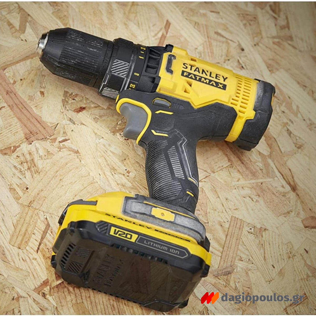 Stanley SFMCK471D2S-QW 20V Fatmax Δραπανοκατσάβιδο & Γωνιακός Τροχός & 2 Μπαταρίες 2.0Ah