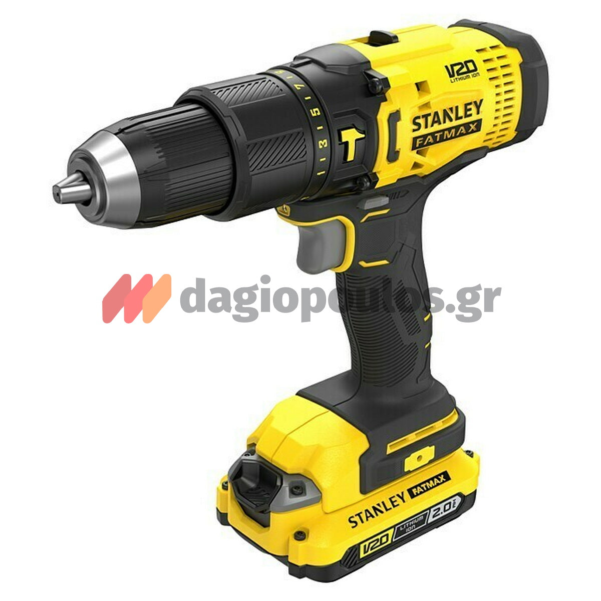 Stanley SFMCD711D2F Fatmax®V20 Κρουστικό Δραπανοκατσάβιδο 18V Με 2 Μπαταρίες 2.0Ah Βαλίτσα Εξαρτήματα