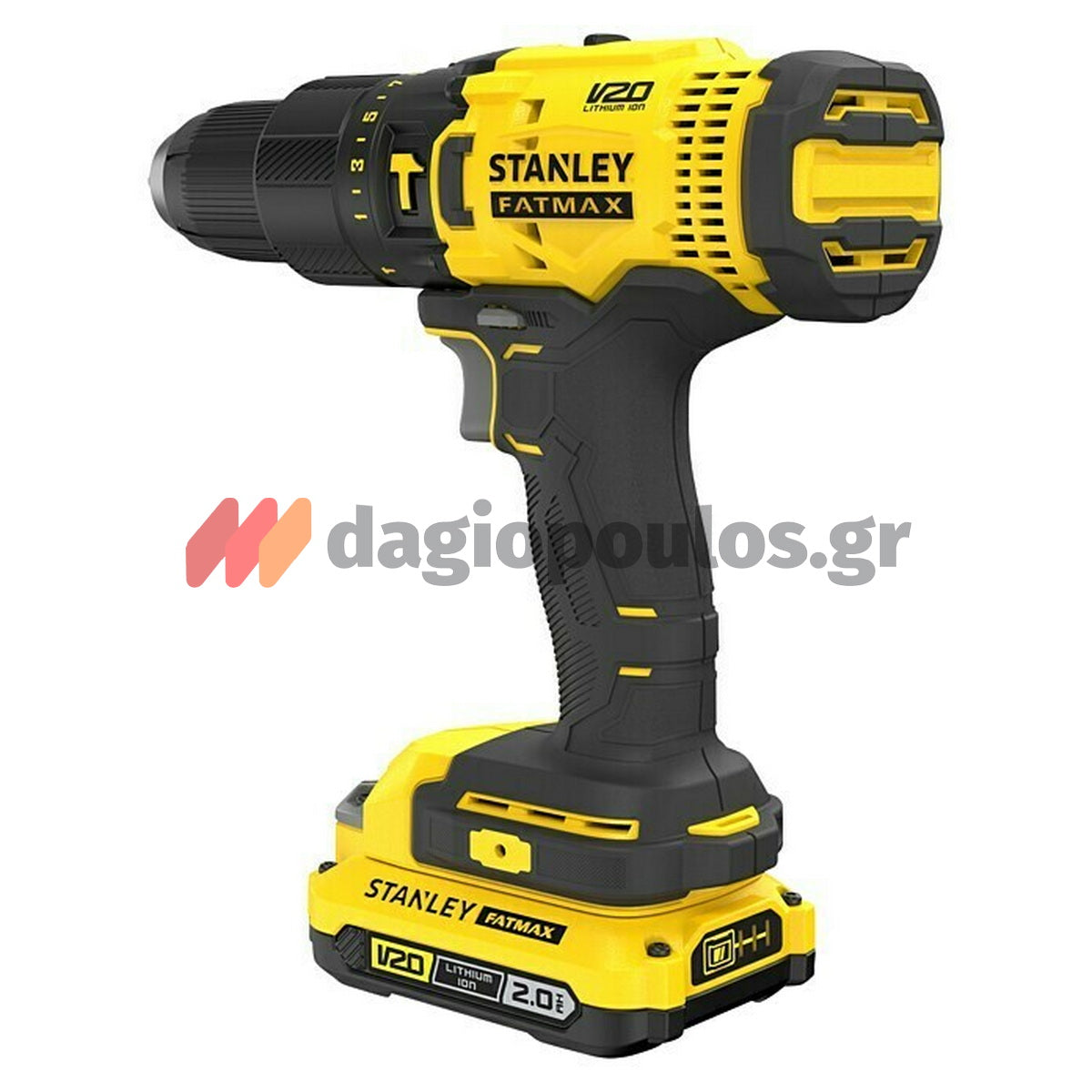 Stanley SFMCK469M2-QW Fatmax®V20 Συλλογή Κρουστικό Δραπανοκατσάβιδο Παλμικό Κατσαβίδι Δισκοπρίονο Γωνιακός Τροχός 2 Μπαταρίες 4.0Ah Τσάντα Μεταφοράς