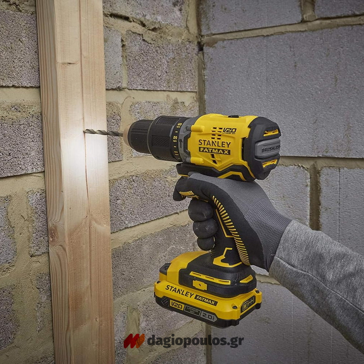 Stanley SFMCK461M2T-QW V20 Συλλογή Brushless Κρουστικό Δραπανοκατσάβιδο & Παλμικό Κατσαβίδι 18V Li-Ion Με 2 Μπαταρίες 4.0ΑAh & Βαλίτσα T-Stak