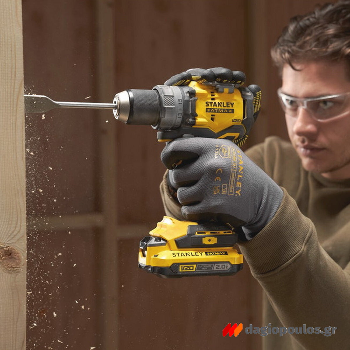 Stanley SFMCD725D2K Fatmax V20 Brushless Δραπανοκατσάβιδο Κρουστικό 18V Li-Ion Με 2 Μπαταρίες 2.0Ah