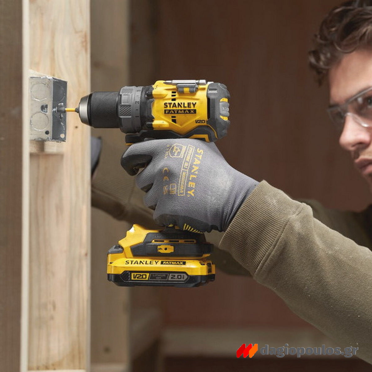 Stanley SFMCD725D2K Fatmax V20 Brushless Δραπανοκατσάβιδο Κρουστικό 18V Li-Ion Με 2 Μπαταρίες 2.0Ah