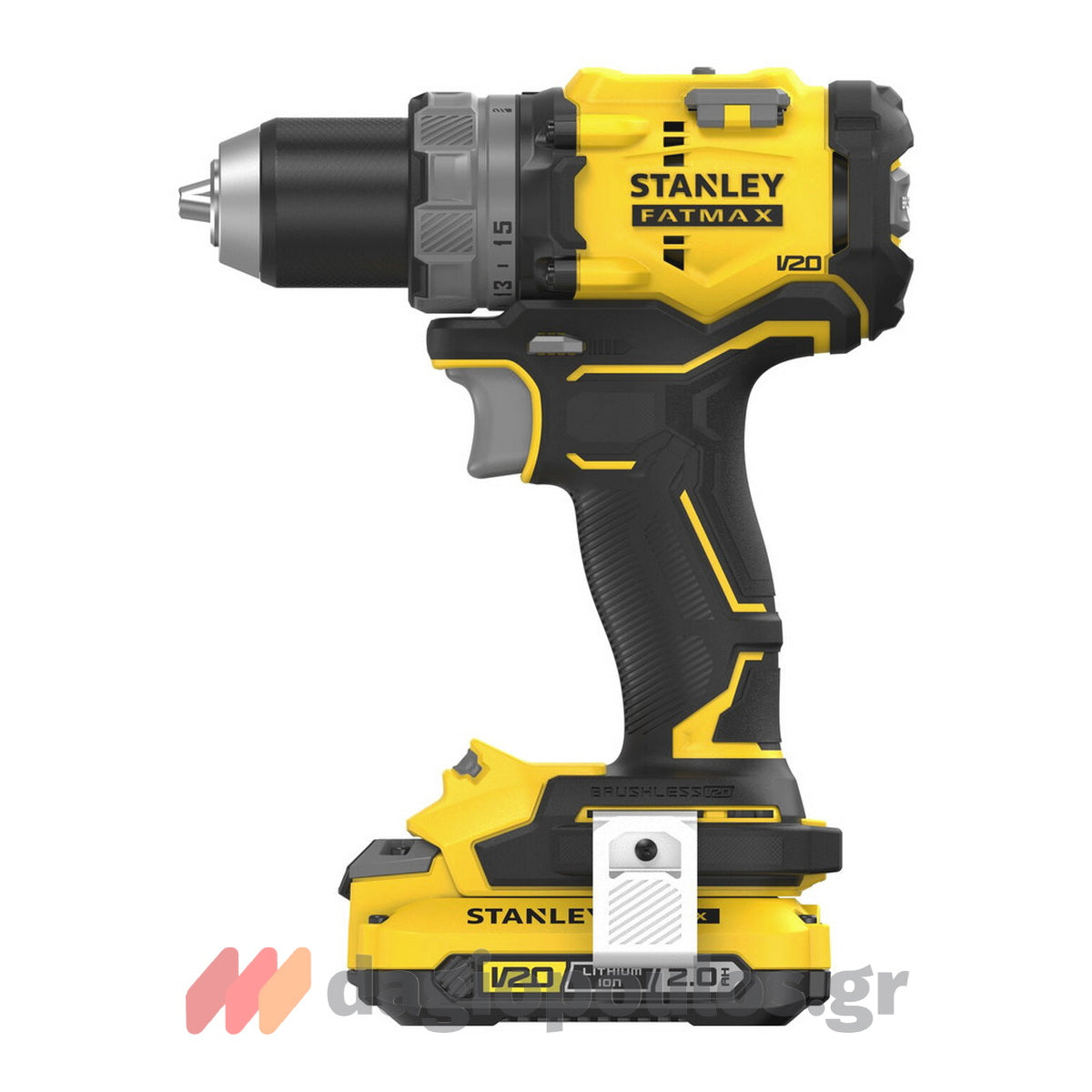 Stanley SFMCD725D2K Fatmax V20 Brushless Δραπανοκατσάβιδο Κρουστικό 18V Li-Ion Με 2 Μπαταρίες 2.0Ah