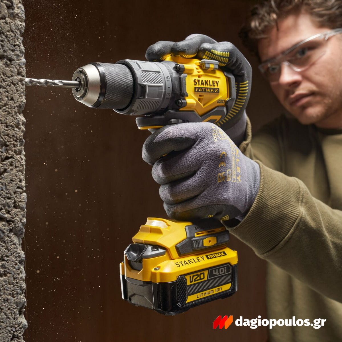 Stanley SFMCD726B-XJ 20V Fatmax Brushless Κρουστικό Δραπανοκατσάβιδο Μπαταρίας 18V Li-Ion SOLO