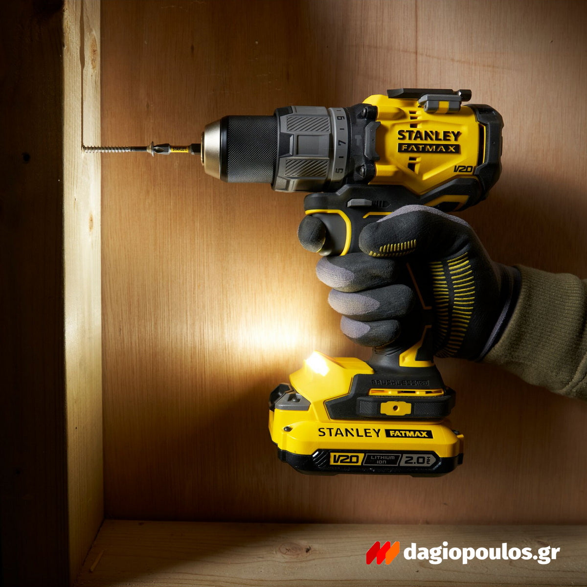 Stanley SFMCD726B-XJ 20V Fatmax Brushless Κρουστικό Δραπανοκατσάβιδο Μπαταρίας 18V Li-Ion SOLO