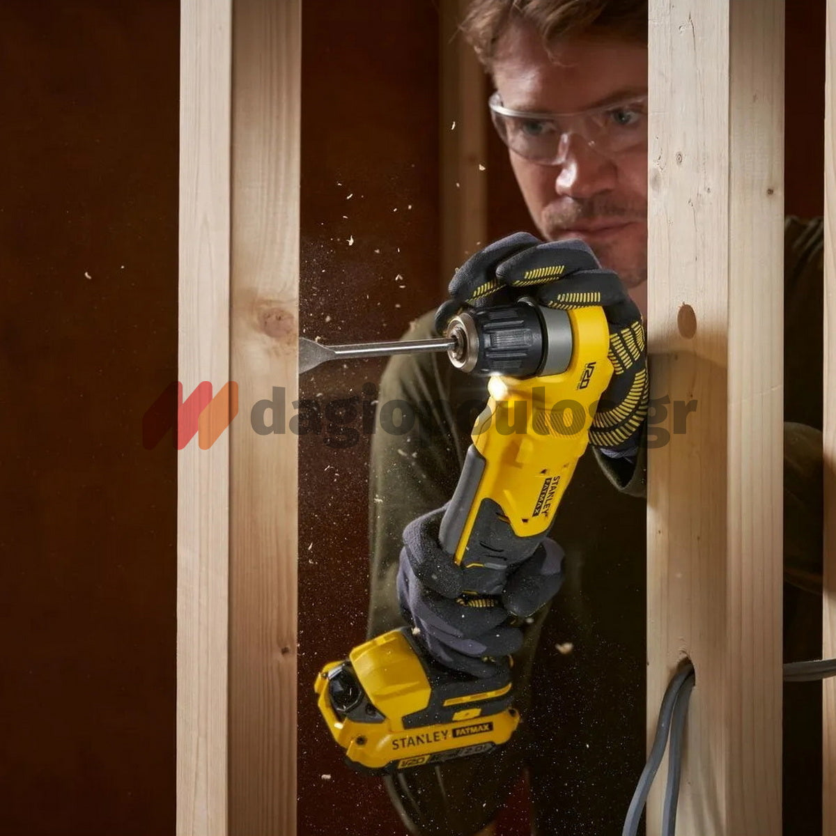 Stanley SFMCD750B-XJ 20V Fatmax Δράπανο Γωνιακό Μπαταρίας 18V Li-Ion SOLO