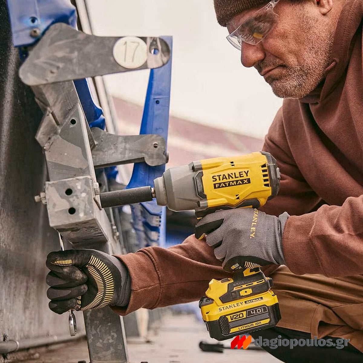 Stanley SFMCF940Μ1-QW Fatmax V20 Brushless Μπουλονόκλειδο Μπαταρίας 18V Li-Ion 1/2" 949Nm Με Μπαταρία 4.0Ah & Τσάντα Μεταφοράς