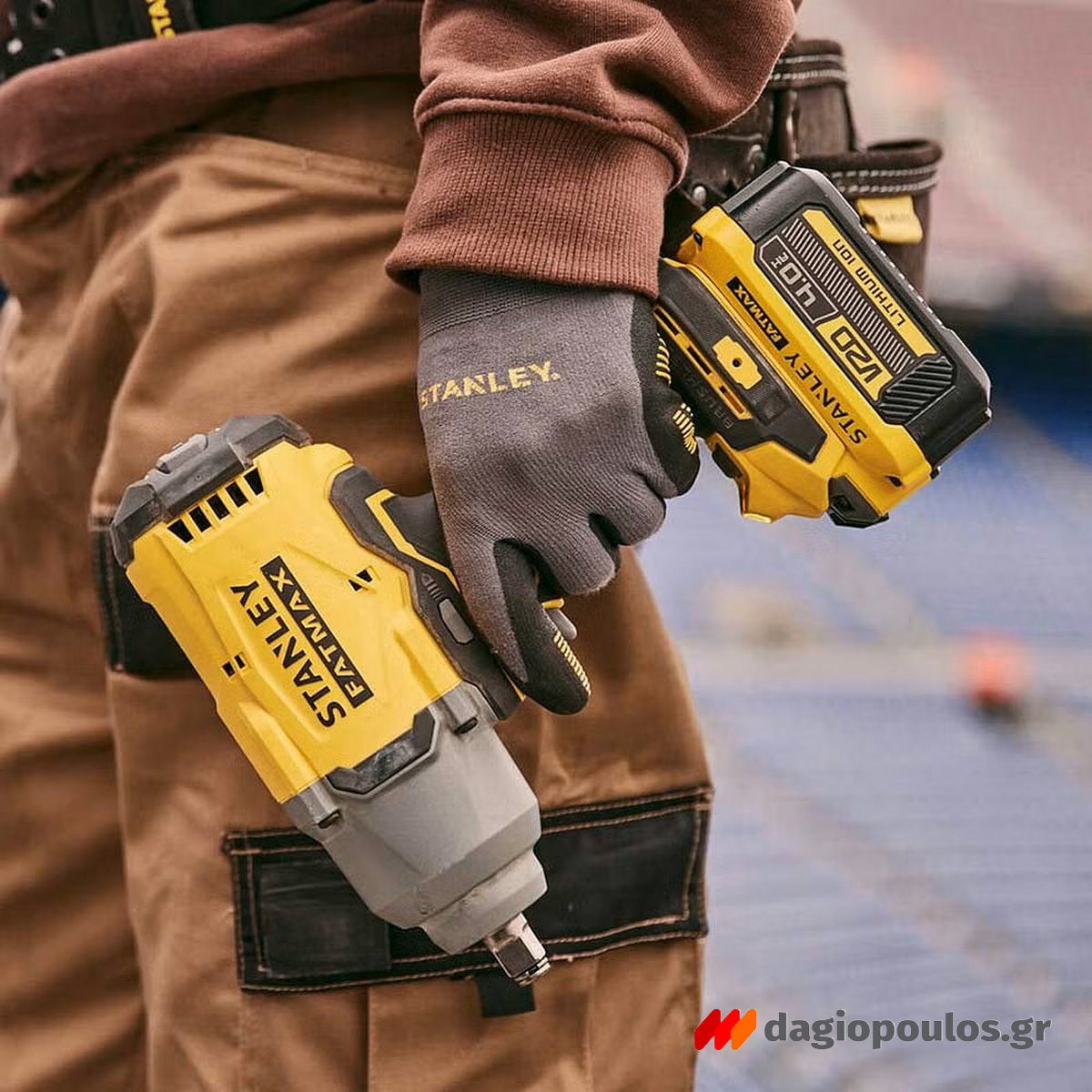 Stanley SFMCF940Μ1-QW Fatmax V20 Brushless Μπουλονόκλειδο Μπαταρίας 18V Li-Ion 1/2" 949Nm Με Μπαταρία 4.0Ah & Τσάντα Μεταφοράς