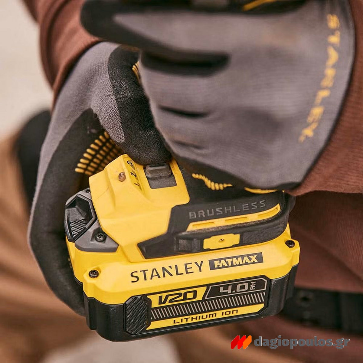 Stanley SFMCF940Μ1-QW Fatmax V20 Brushless Μπουλονόκλειδο Μπαταρίας 18V Li-Ion 1/2" 949Nm Με Μπαταρία 4.0Ah & Τσάντα Μεταφοράς