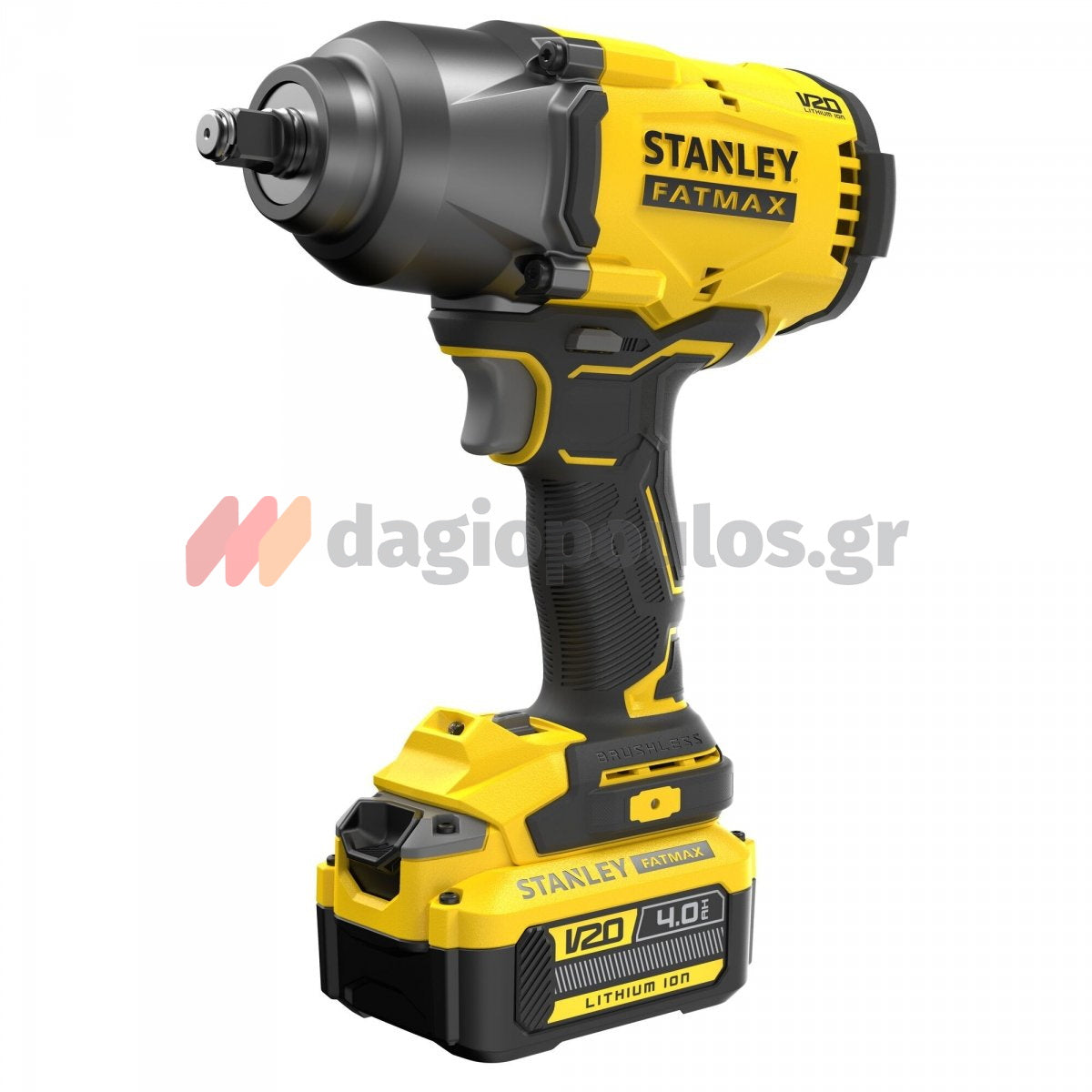 Stanley SFMCF940Μ1-QW Fatmax V20 Brushless Μπουλονόκλειδο Μπαταρίας 18V Li-Ion 1/2" 949Nm Με Μπαταρία 4.0Ah & Τσάντα Μεταφοράς