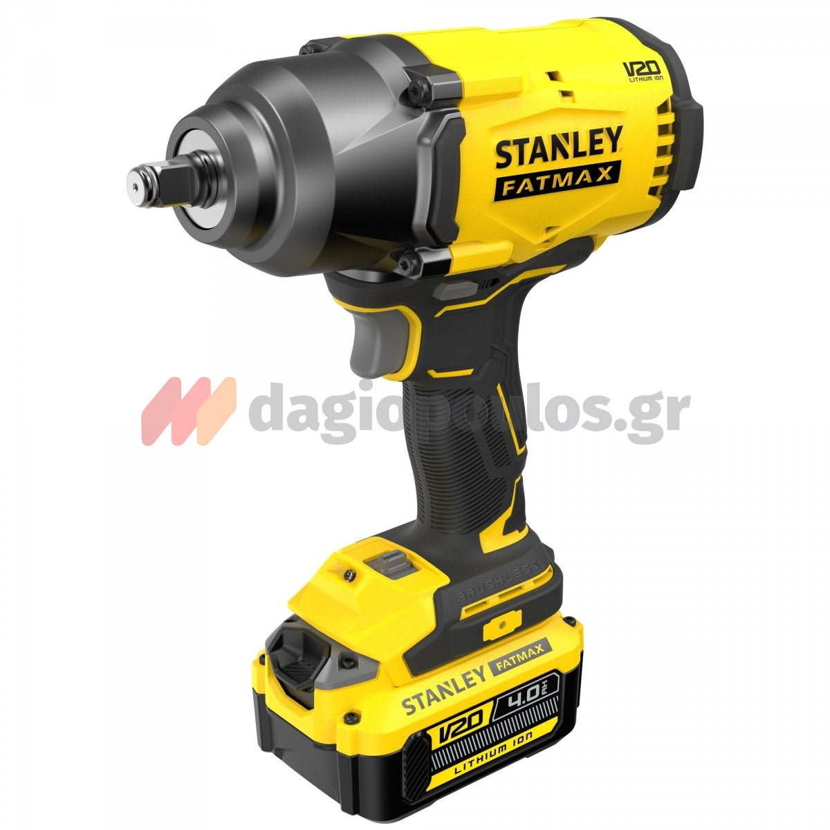 Stanley SFMCF940Μ1-QW Fatmax V20 Brushless Μπουλονόκλειδο Μπαταρίας 18V Li-Ion 1/2" 949Nm Με Μπαταρία 4.0Ah & Τσάντα Μεταφοράς