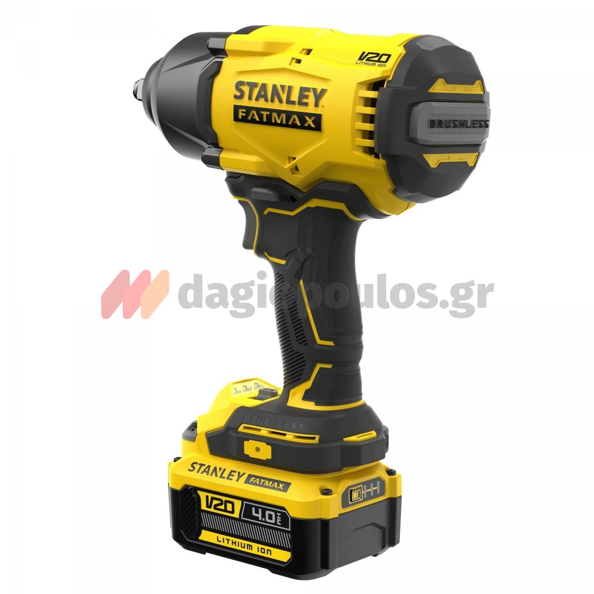 Stanley SFMCF940Μ1-QW Fatmax V20 Brushless Μπουλονόκλειδο Μπαταρίας 18V Li-Ion 1/2" 949Nm Με Μπαταρία 4.0Ah & Τσάντα Μεταφοράς