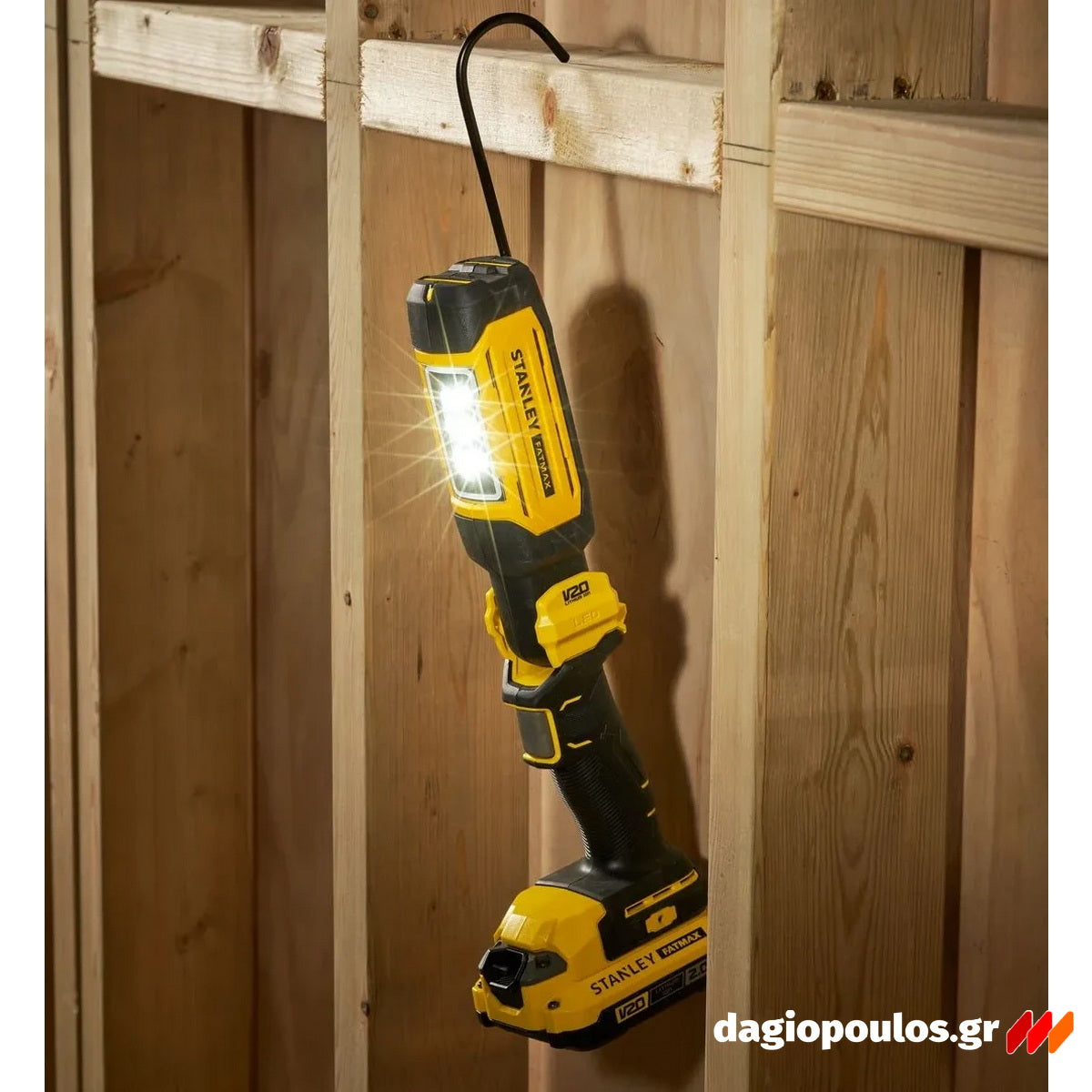 Stanley SFMCL050B-XJ V20 Fatmax Φακός Επιθεώρησης & Εργασίας Μπαταρίας Περιστρεφόμενης Κεφαλής 18V Li-Ion 700 Lumens SOLO