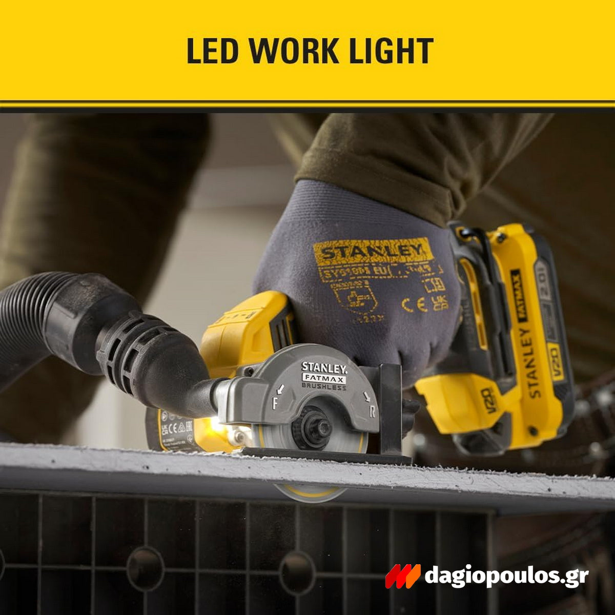 Stanley SFMCM300B-XJ Fatmax V20 Brushless Τροχός Μινι Εργαλείο Κοπής Μπαταρίας 76mm 18V Li-Ion SOLO