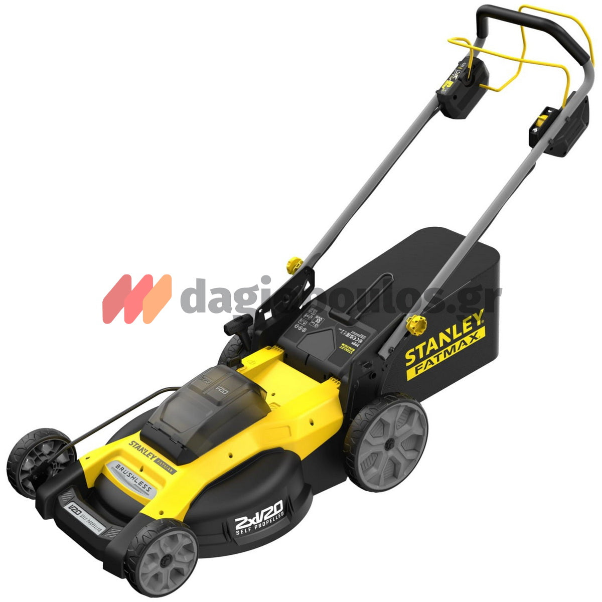 Stanley SFMCMWS251B-XJ V20 Brushless Χλοοκοπτική Μηχανή Γκαζόν Μπαταρίας 36V Li-Ion SOLO