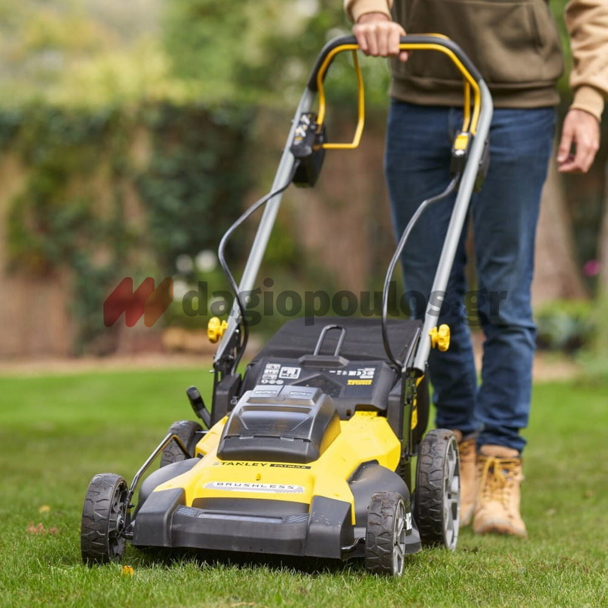 Stanley SFMCMWS251B-XJ V20 Brushless Χλοοκοπτική Μηχανή Γκαζόν Μπαταρίας 36V Li-Ion SOLO