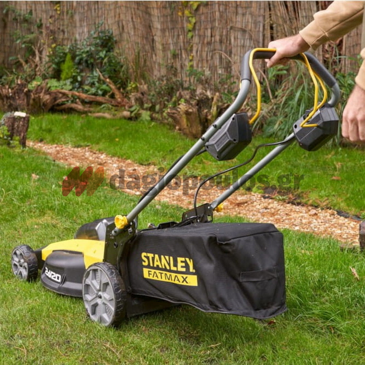 Stanley SFMCMWS251B-XJ V20 Brushless Χλοοκοπτική Μηχανή Γκαζόν Μπαταρίας 36V Li-Ion SOLO