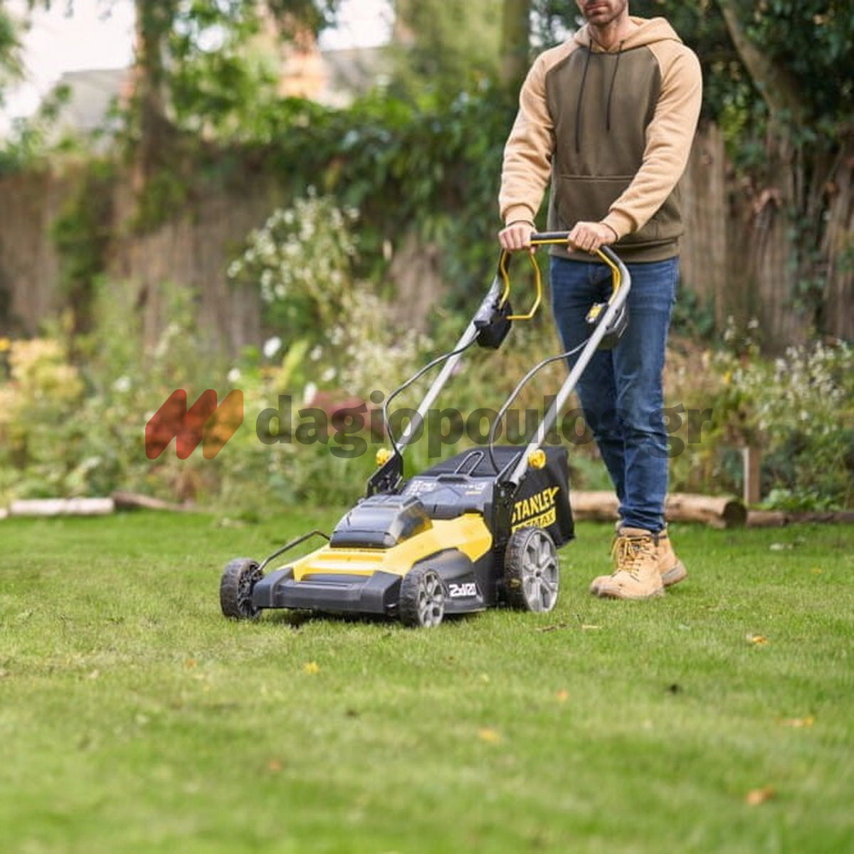 Stanley SFMCMWS251B-XJ V20 Brushless Χλοοκοπτική Μηχανή Γκαζόν Μπαταρίας 36V Li-Ion SOLO